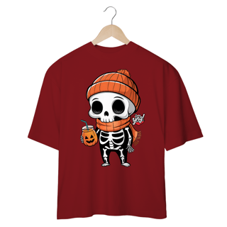 Nome do produto Esqueleto Feliz - Camiseta Plus Size