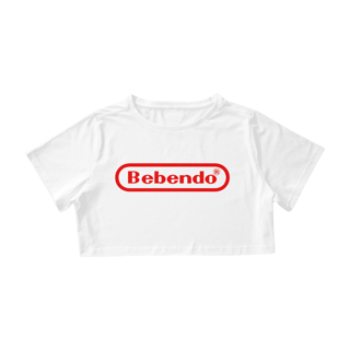 Nome do produto Bebendo - Vermelho (Cropped)