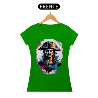 Nome do produto Pirata Implacável – Camiseta Premium (FEMININA)