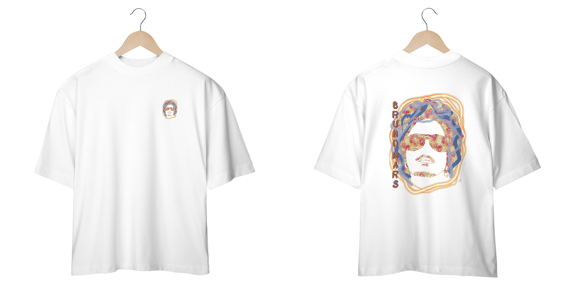 Camiseta Oversized BRUNINHO - Bruno Mars Psicodélico 