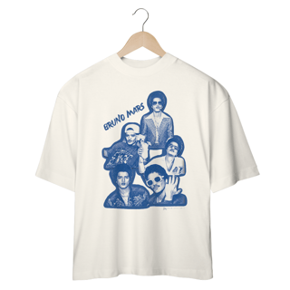 Nome do produto Camiseta Oversized BRUNINHO - Azul e Branco