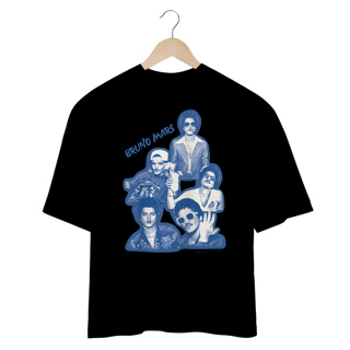 Nome do produto Camiseta Oversized BRUNINHO - Azul e Branco