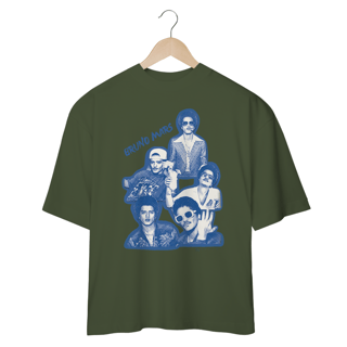 Nome do produto Camiseta Oversized BRUNINHO - Azul e Branco