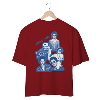 Nome do produto Camiseta Oversized BRUNINHO - Azul e Branco