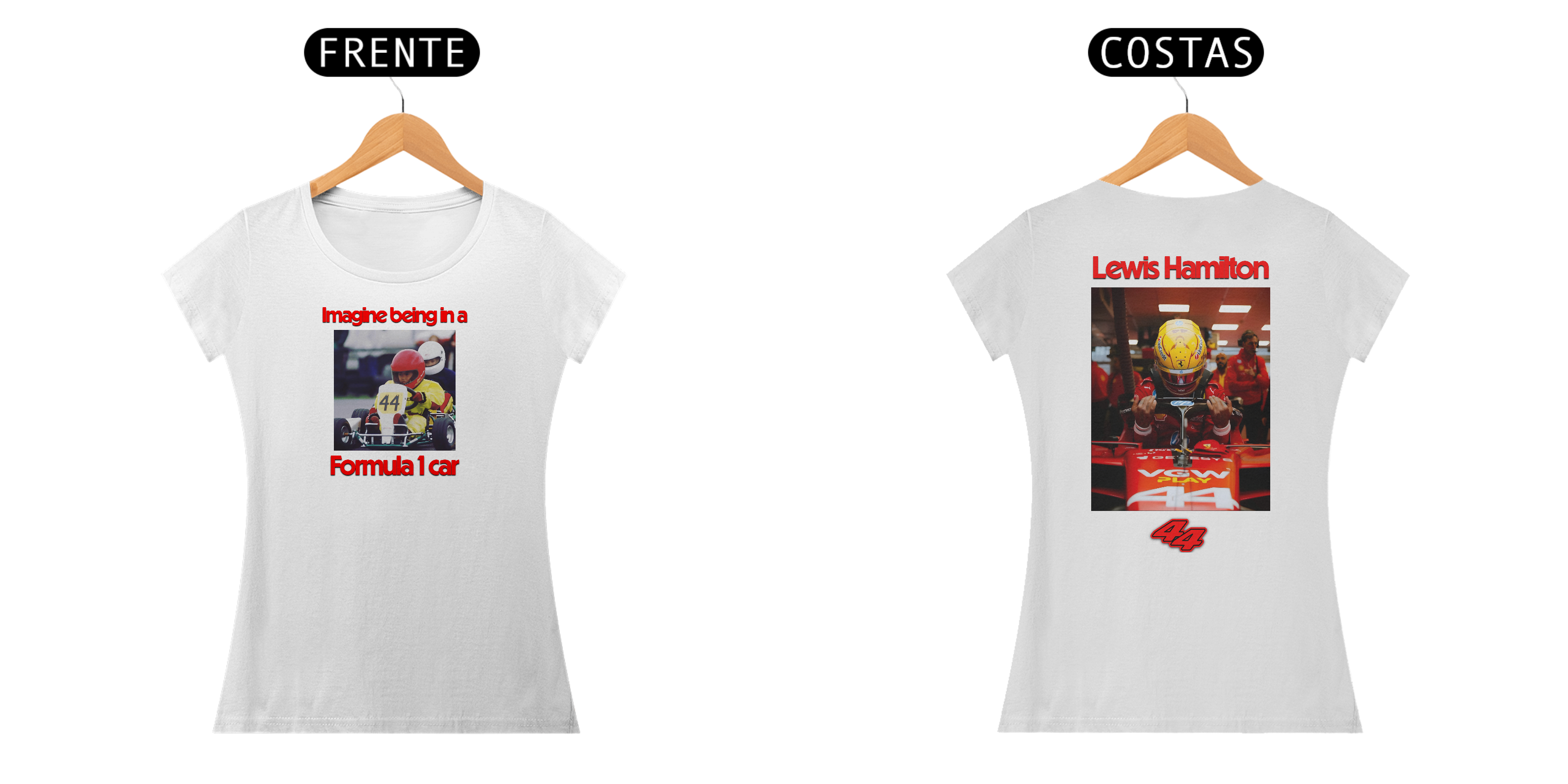 Camiseta Lewis Hamilton - Imagine Feminino