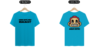 Nome do produto Camiseta Onde Está Meu Macaco? Aqui está