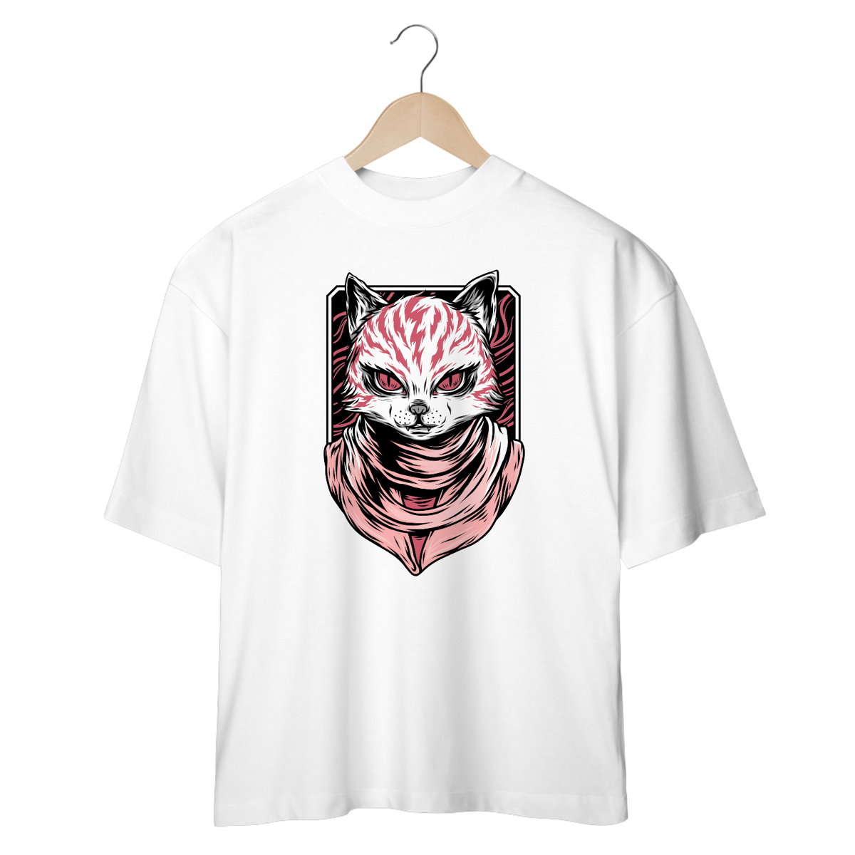 Nome do produto: Camiseta Oversized anbu cat
