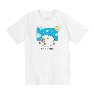 Camiseta infantil beep beep i'm a sheep