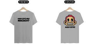 Nome do produto Camiseta Onde Está Meu Macaco? Aqui está