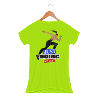 Nome do produto Camiseta Feminina Dry Fit Just Doing My Best