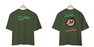 Nome do produto Camiseta Oversized Life is Journey
