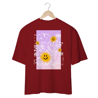 Nome do produto Camiseta Oversized Flower Emoji