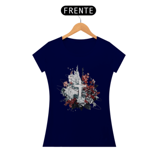 Nome do produto Camiseta Baby Long Quality FloresJ esus