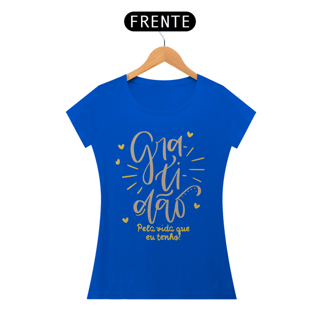 Nome do produto Camiseta Baby Long Quality Gratidão