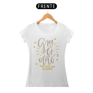 Nome do produto Camiseta Baby Long Quality Gratidão