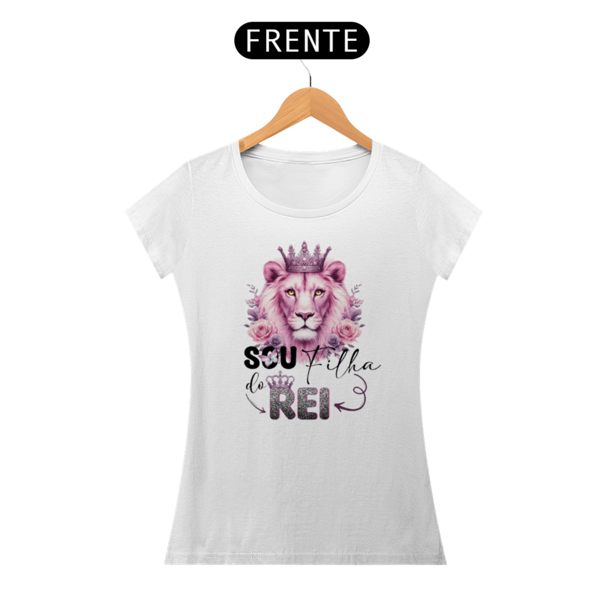 Nome do produto: Camiseta Baby Long Quality Sou filha do Rei