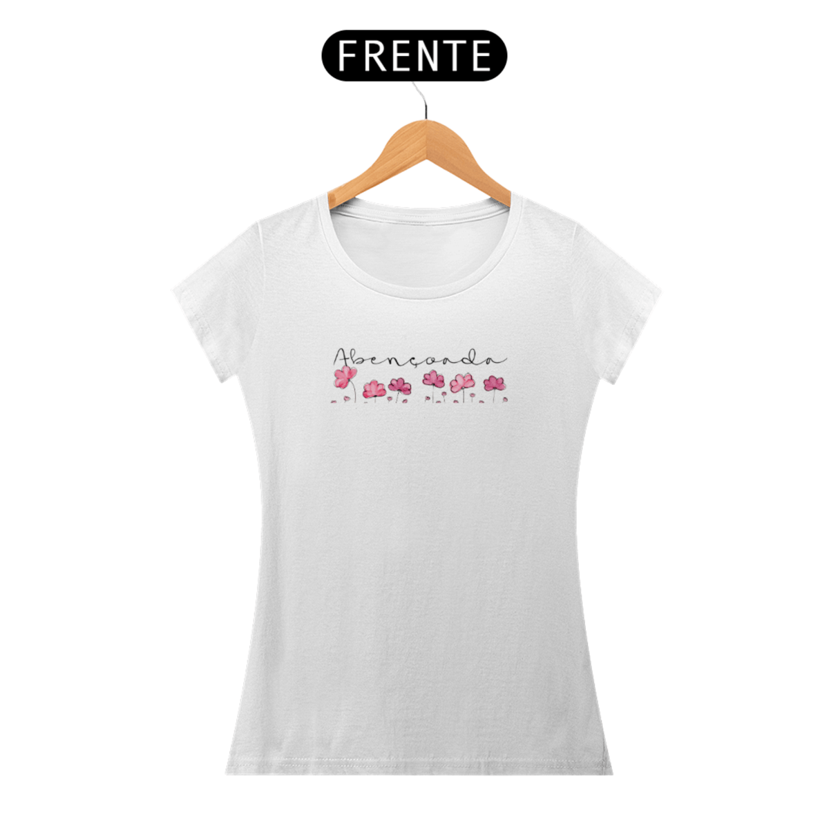 Nome do produto: Camiseta Baby Long Quality Abençoada