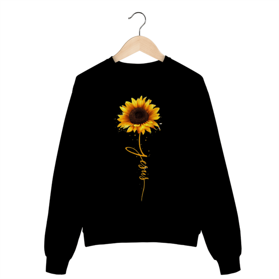 Moletom Blusão Flor Jesus