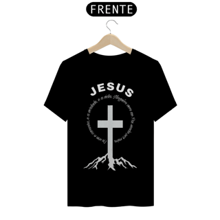 Nome do produto T-Shirt Quality Jesus Caminho Verdade Vida