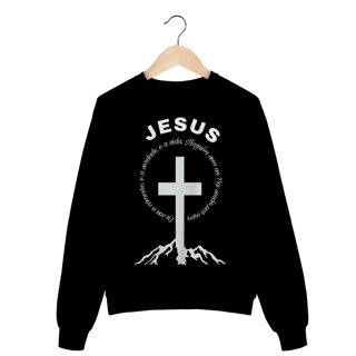 Nome do produto Moletom Blusão Jesus Caminho, Verdade e Vida