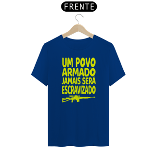 Nome do produto Camiseta Um Povo Armado - Conservador Direita Unisex