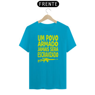 Nome do produto Camiseta Um Povo Armado - Conservador Direita Unisex