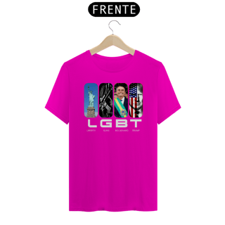 Nome do produto Camiseta LGBT Liberdade Guns Bolso Trum - Conservador Direita Unisex