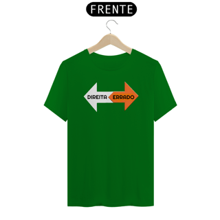 Nome do produto Camiseta Direita e Errado (Esquerda) - Conservador Direita Unisex