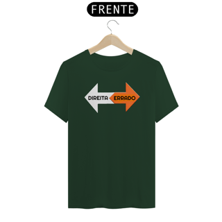 Nome do produto Camiseta Direita e Errado (Esquerda) - Conservador Direita Unisex
