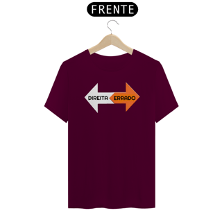 Nome do produto Camiseta Direita e Errado (Esquerda) - Conservador Direita Unisex