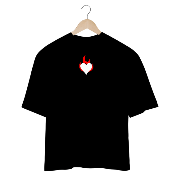 Camiseta Oversized Heart Villain