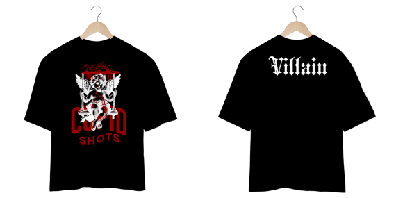 Camiseta Oversized Villain Cupid Shots