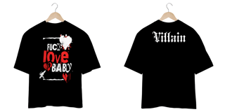 Nome do produto Camiseta Oversized Villain Fuck Love