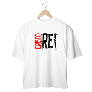 Nome do produto Camiseta Oversized Cristo Rei - Branco