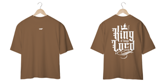 Nome do produto Camiseta Oversized king of kings lord of lords - Marrom