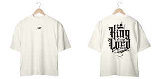 Nome do produto Camiseta Oversized king of kings lord of lords - Off-White
