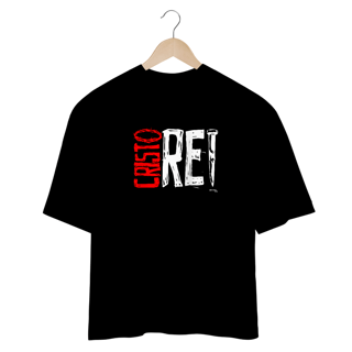 Nome do produto Camiseta Oversized Cristo Rei - Preto