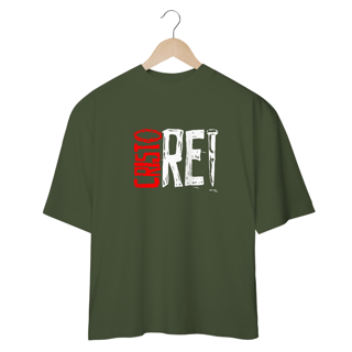 Nome do produto Camiseta Oversized Cristo Rei - Preto