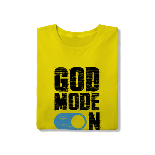 Nome do produto Camiseta God Mode On – Fé Ativada