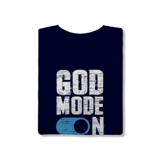 Nome do produto Camiseta God Mode On – Fé Ativada