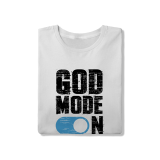 Nome do produto Camiseta God Mode On – Fé Ativada