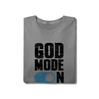 Nome do produto Camiseta God Mode On – Fé Ativada