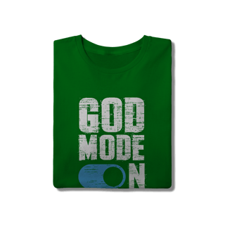 Nome do produto Camiseta God Mode On – Fé Ativada