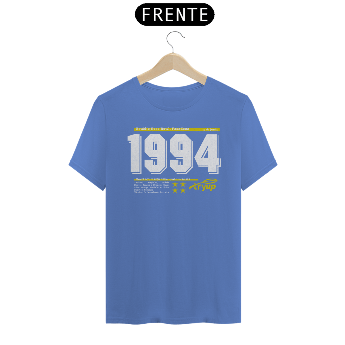 Nome do produto: camiseta tryUP copa94 // algodão Estonado