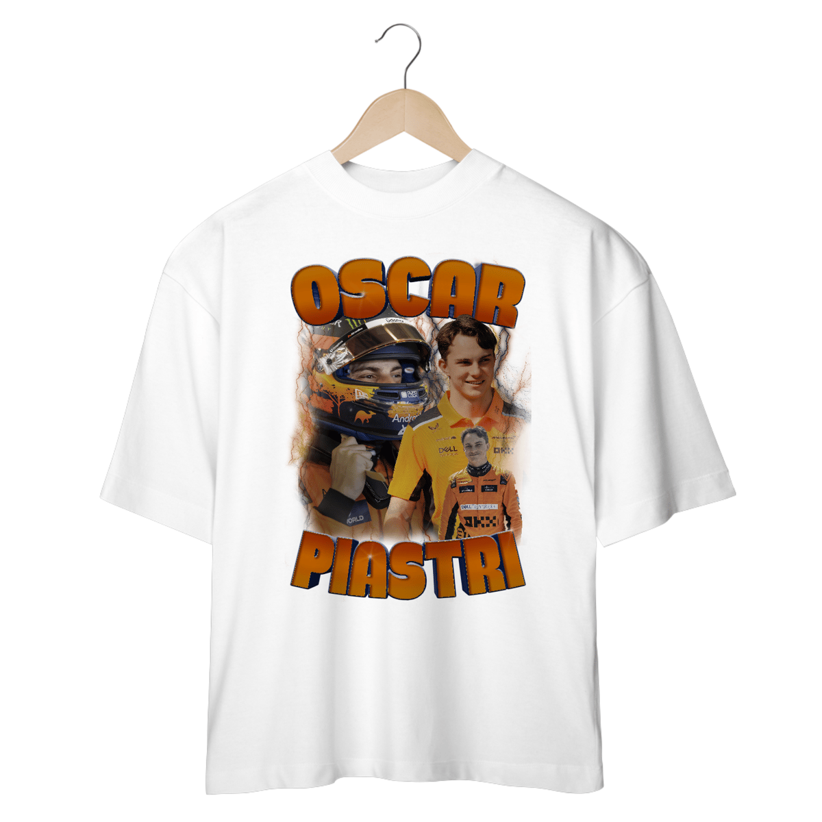 Nome do produto: Oscar Piastri Old School - Oversized