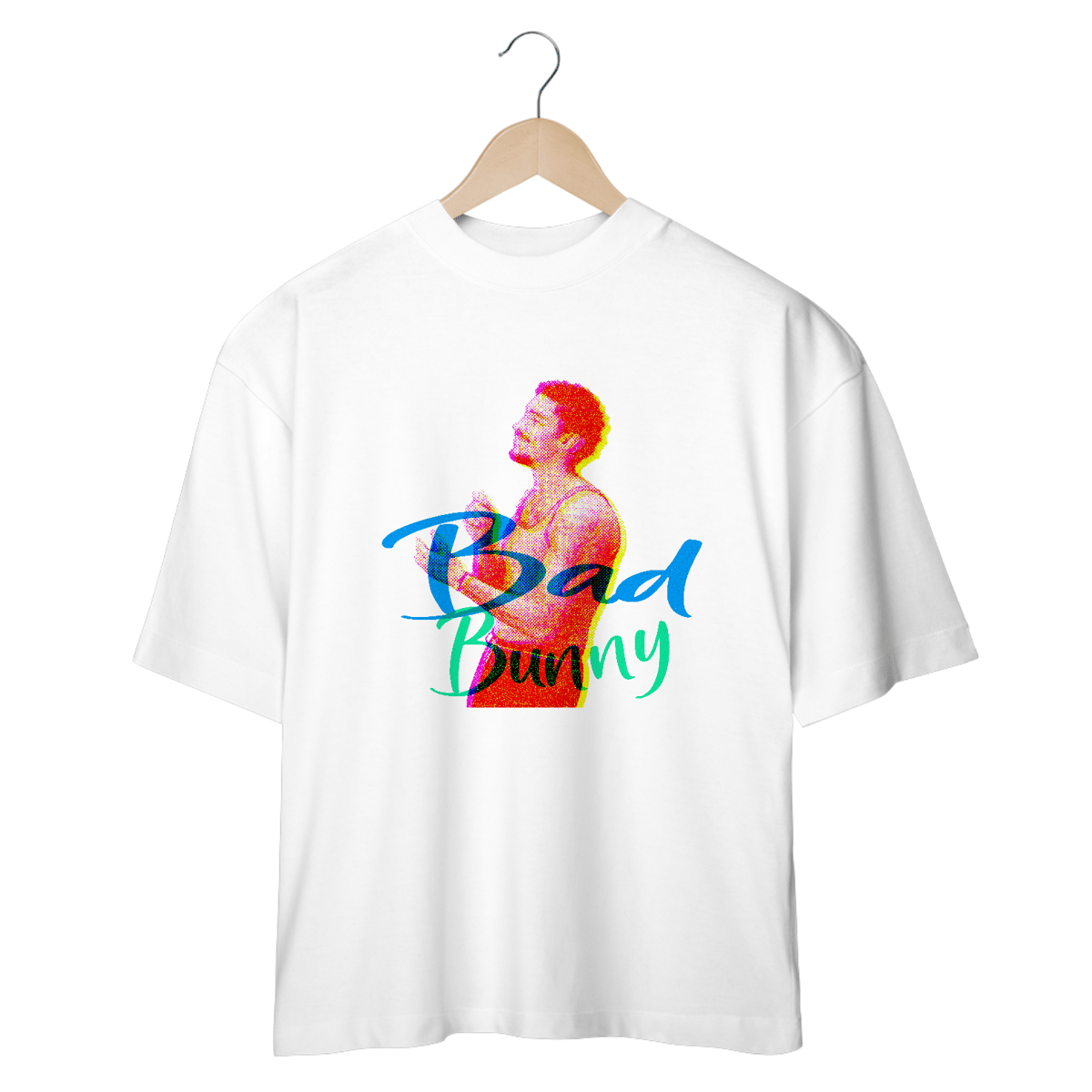 Nome do produto: Bad Bunny - Risografia - Oversized - Every Fã