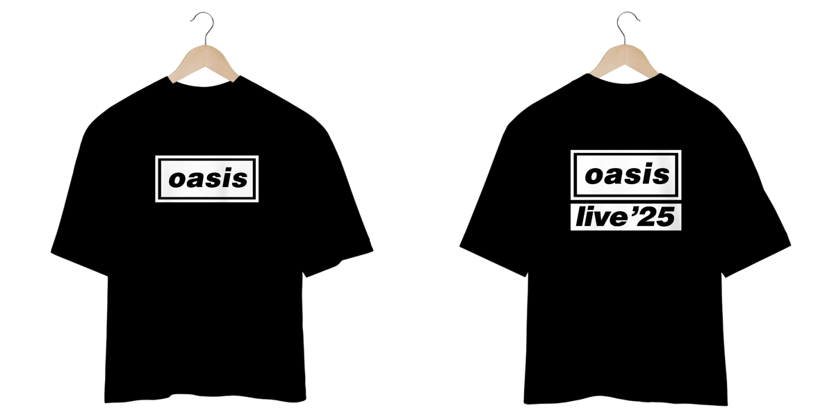Nome do produto: Oasis Logo Frente e verso - Oversized - Every Fã