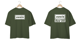 Nome do produto Oasis Logo Frente e verso - Oversized - Every Fã