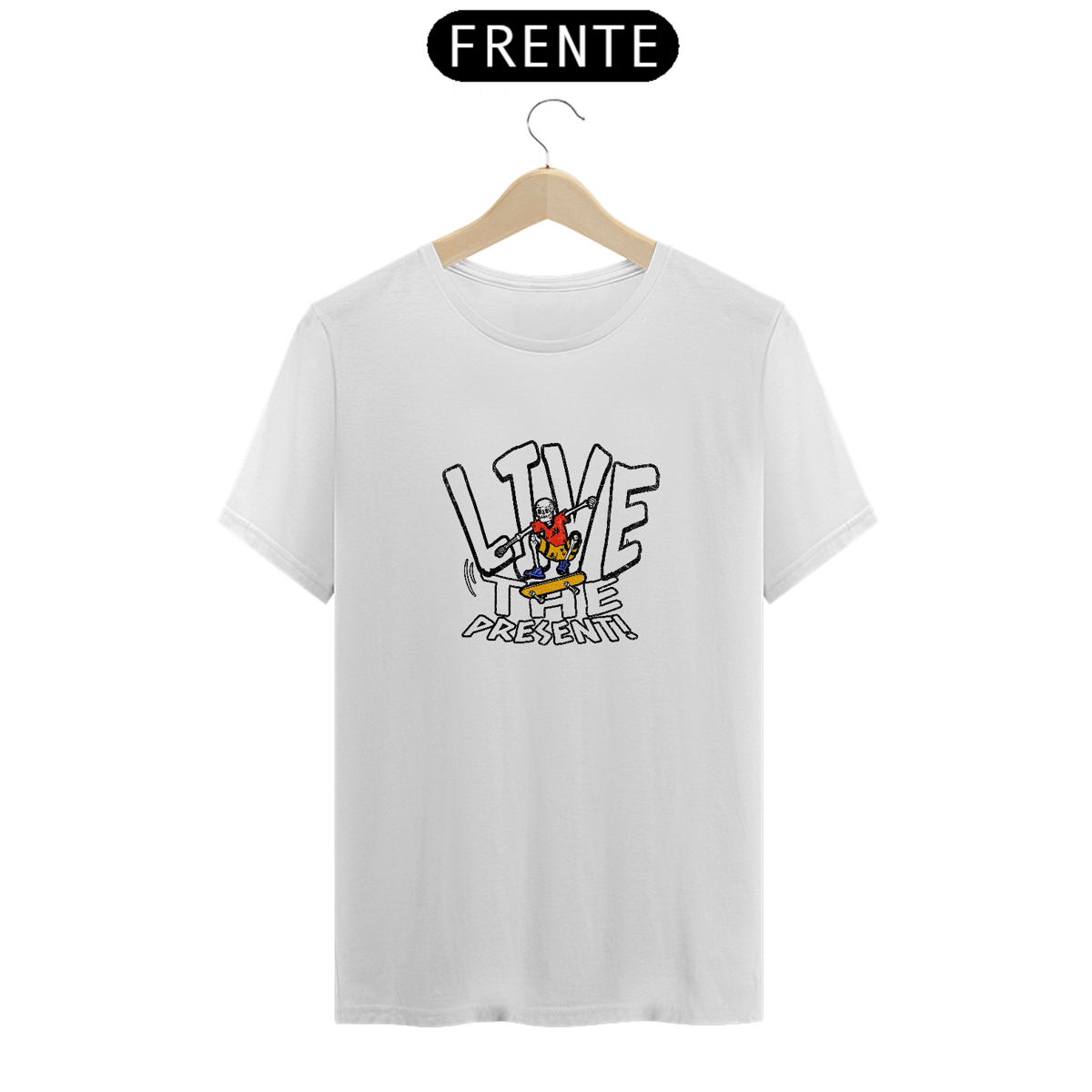 Nome do produto: CAMISETA LIVE THE PRESENT