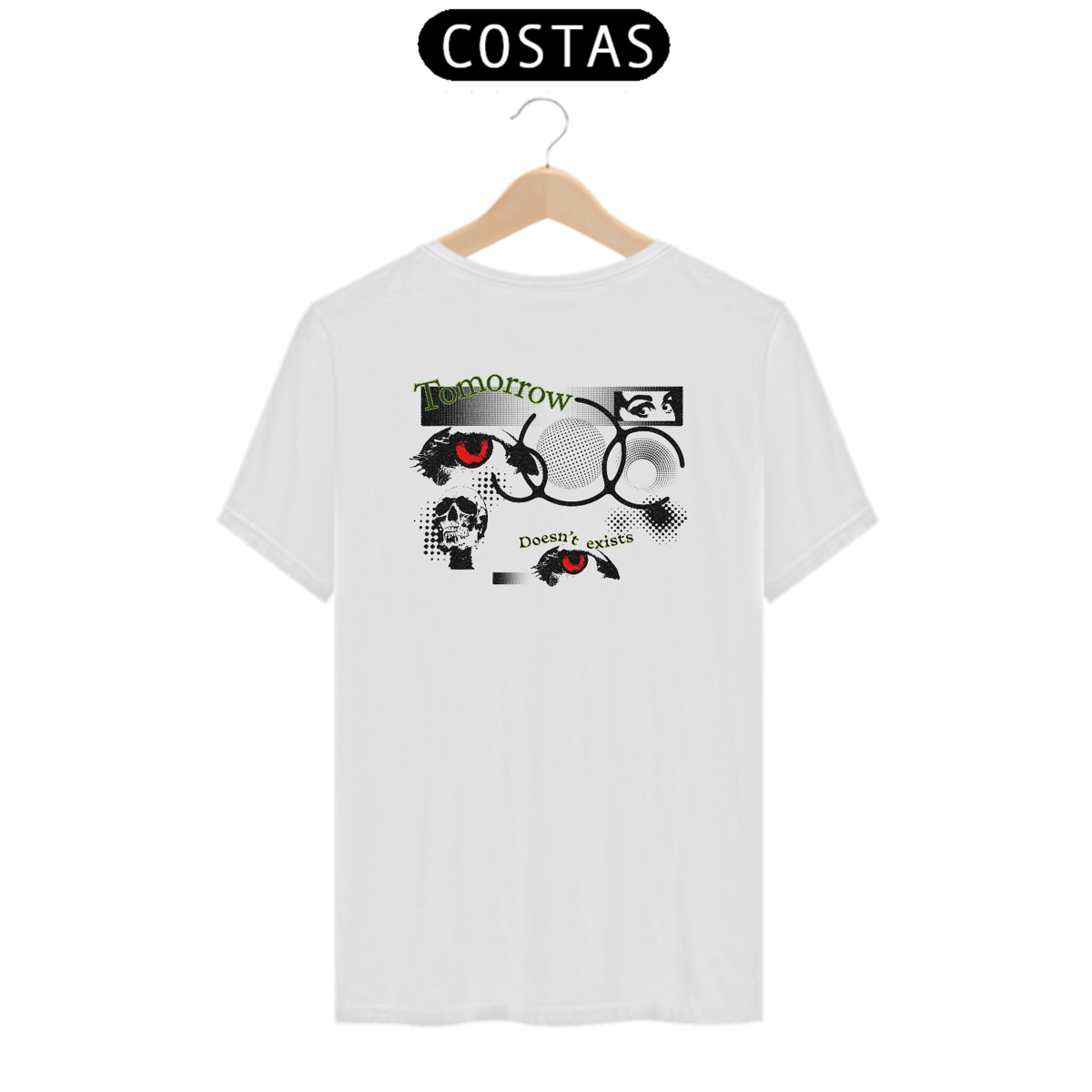 Nome do produto: CAMISETA TOMORROW - COSTAS